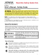 Preview for 2 page of Hitachi CP-A222WN User Manual