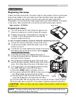 Preview for 120 page of Hitachi CP-A222WN User Manual