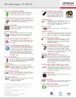 Preview for 2 page of Hitachi CP-A301N Specifications