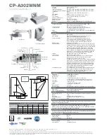 Preview for 2 page of Hitachi CP-A302WNM Specification