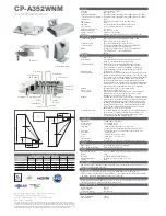 Preview for 2 page of Hitachi CP-A352WNM Technical Specifications