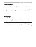 Preview for 3 page of Hitachi CP-A52 Series User Manual – Operating Manual