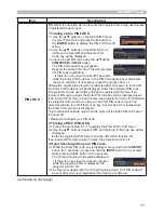 Preview for 77 page of Hitachi CP-AW2503 User Manual