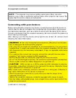 Preview for 18 page of Hitachi CP-AW250N Operating Manual