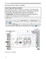 Preview for 19 page of Hitachi CP-AW250N Operating Manual