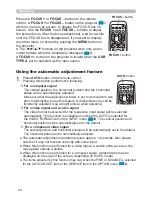 Preview for 24 page of Hitachi CP-AW250N User Manual