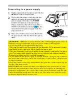 Preview for 15 page of Hitachi CP-AW3019WN Operating Manual