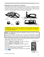 Preview for 27 page of Hitachi CP-AW3019WN Operating Manual