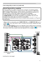 Предварительный просмотр 11 страницы Hitachi CP-AW3506 User Manual