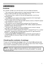 Preview for 3 page of Hitachi CP-BW301WN User Manual