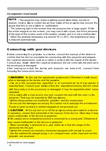 Preview for 10 page of Hitachi CP-BW301WN User Manual