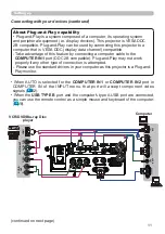 Preview for 11 page of Hitachi CP-BW301WN User Manual