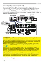 Preview for 14 page of Hitachi CP-BW301WN User Manual