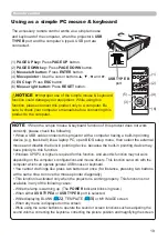 Preview for 19 page of Hitachi CP-BW301WN User Manual