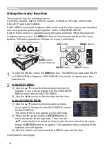 Preview for 30 page of Hitachi CP-BW301WN User Manual