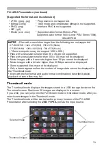 Preview for 79 page of Hitachi CP-BW301WN User Manual