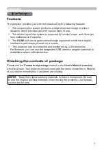 Preview for 3 page of Hitachi CP-CW250WN User Manual