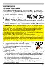 Preview for 17 page of Hitachi CP-CW250WN User Manual