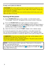 Preview for 20 page of Hitachi CP-CW250WN User Manual