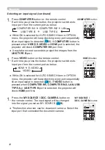 Preview for 22 page of Hitachi CP-CW250WN User Manual