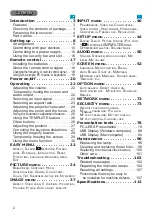 Preview for 2 page of Hitachi CP-CW251WN User Manual