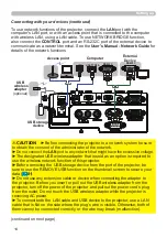 Preview for 14 page of Hitachi CP-CW251WN User Manual