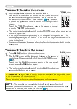 Preview for 27 page of Hitachi CP-CX250 User Manual