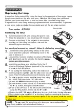 Preview for 66 page of Hitachi CP-CX250 User Manual