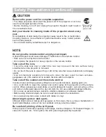 Предварительный просмотр 7 страницы Hitachi CP-D10 Series Operating Manual