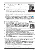 Предварительный просмотр 30 страницы Hitachi CP-D10 Series Operating Manual