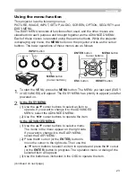 Предварительный просмотр 32 страницы Hitachi CP-D10 Series Operating Manual