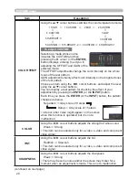 Предварительный просмотр 37 страницы Hitachi CP-D10 Series Operating Manual