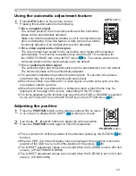 Preview for 34 page of Hitachi CP-D27WN User Manual