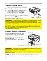 Предварительный просмотр 14 страницы Hitachi CP-D31N  guide User Manual