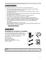 Предварительный просмотр 12 страницы Hitachi CP-DW10N Operating Manual