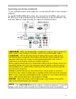 Предварительный просмотр 20 страницы Hitachi CP-DW10N Operating Manual