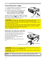 Предварительный просмотр 23 страницы Hitachi CP-DW10N Operating Manual