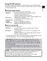 Предварительный просмотр 109 страницы Hitachi CP-DW10N Operating Manual