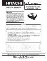 Hitachi CP-DX250  guide Service Manual предпросмотр