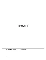 Preview for 65 page of Hitachi CP-DX250  guide Service Manual