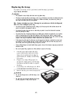 Предварительный просмотр 44 страницы Hitachi CP-DX250  guide User Manual