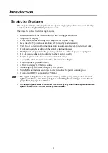 Предварительный просмотр 5 страницы Hitachi CP-DX301 User Manual