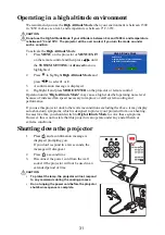 Предварительный просмотр 32 страницы Hitachi CP-DX301 User Manual