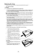 Предварительный просмотр 44 страницы Hitachi CP-DX351 User Manual