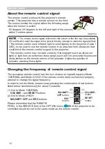 Preview for 18 page of Hitachi CP-EU4501WN User Manual