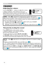 Preview for 22 page of Hitachi CP-EU4501WN User Manual