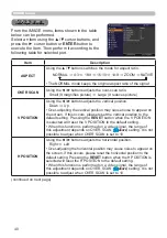 Preview for 40 page of Hitachi CP-EU4501WN User Manual