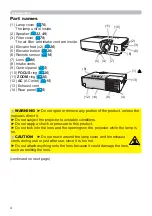 Preview for 4 page of Hitachi CP-EW250N User Manual