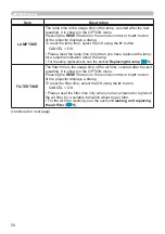 Preview for 58 page of Hitachi CP-EW250N User Manual