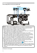 Предварительный просмотр 12 страницы Hitachi CP-EW301N User Manual